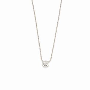  - Collana in oro bianco 18K e diamante