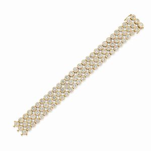 - Bracciale in oro giallo 18K e diamanti