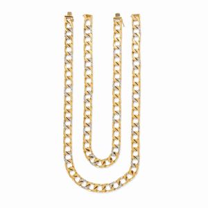  - Due collane in oro bicolore 18K e diamanti