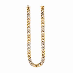  - Collana in oro bicolore 18K e diamanti