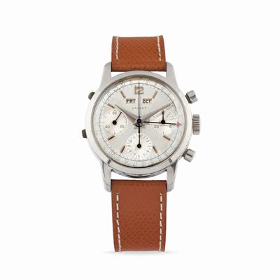 Dato-Compax, Orologio da polso anni ‘60 in acciaio con movimento Valjoux 72C