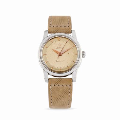 Seamaster, anni '60, cassa rotonda in acciaio con quadrante champagne