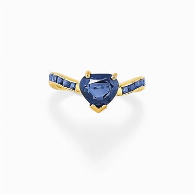 Anello in Oro 18k e Zaffiri