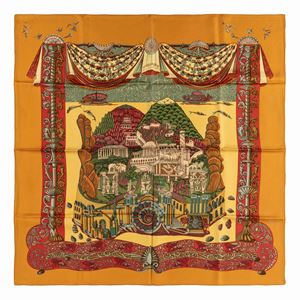 Hermès - L'Atlantide silk twill scarf
