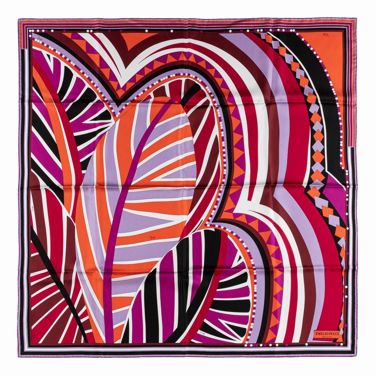 Cartier, Yves Saint Laurent, Emilio Pucci, Dior - Lotto di 4 Foulards