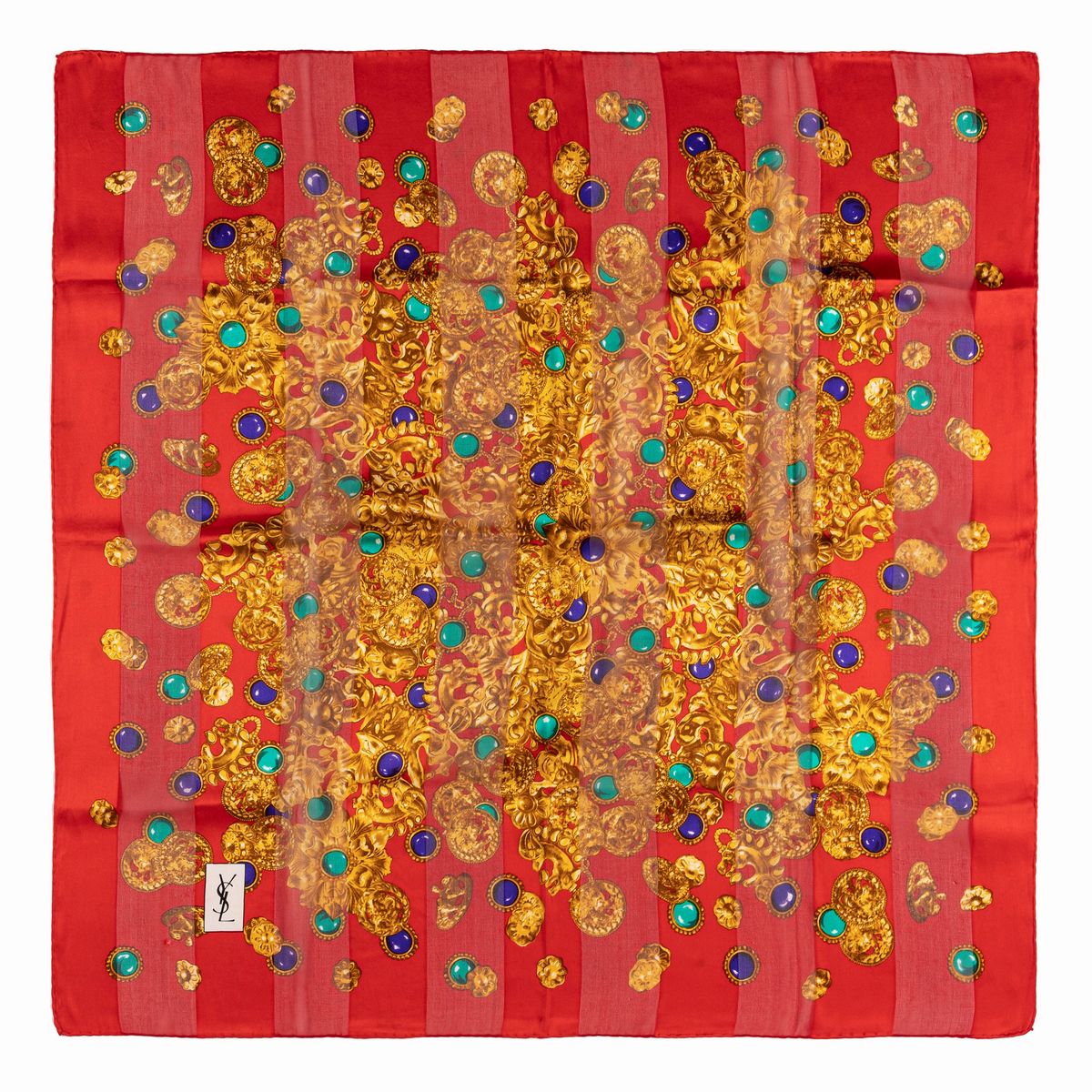 Cartier, Yves Saint Laurent, Emilio Pucci, Dior - Lotto di 4 Foulards