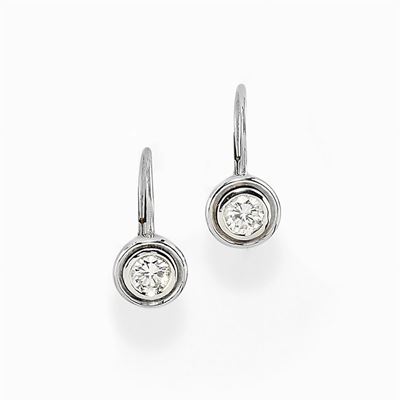 Orecchini in Oro Bianco 18k e Diamanti