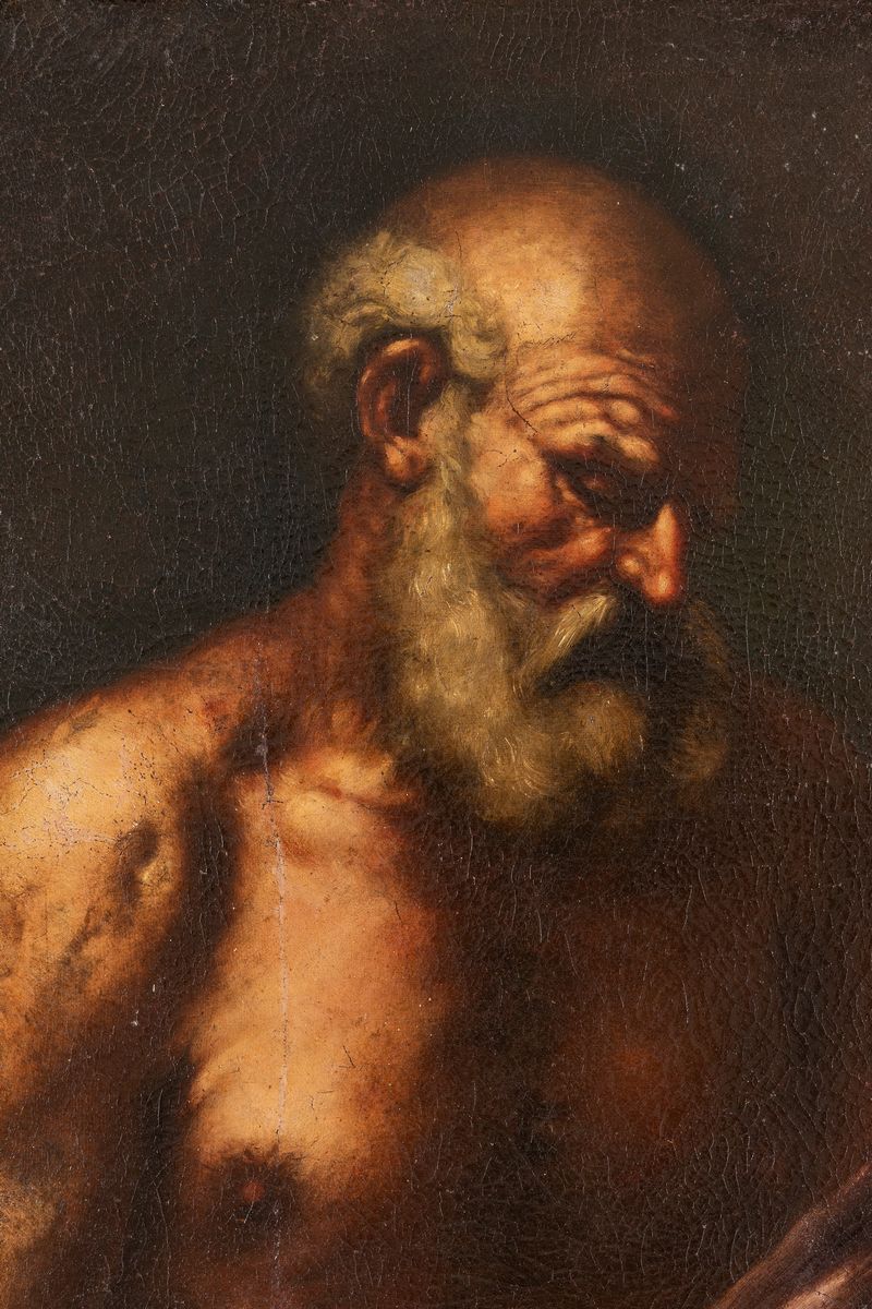 Scuola Emiliana, Secolo XVII - Santo Penitente (san Girolamo?), a Mezzo Busto