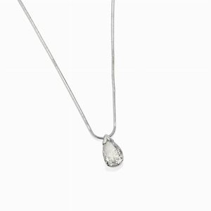 Collana in oro bianco 18k e diamante