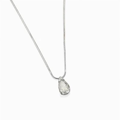 Collana in Oro Bianco 18k e Diamante