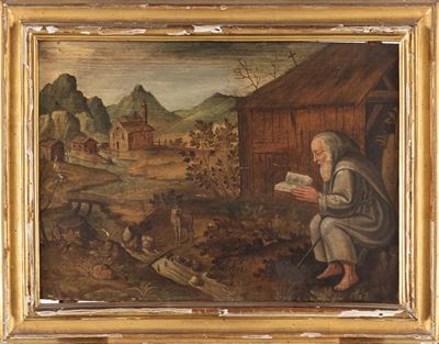 Paesaggio con Padre Eremita
