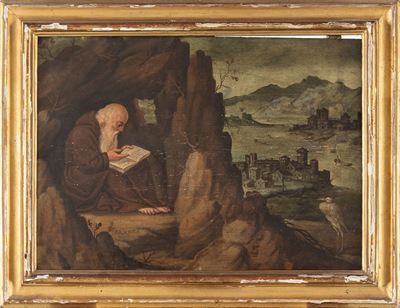 Paesaggio con Padre Eremita
