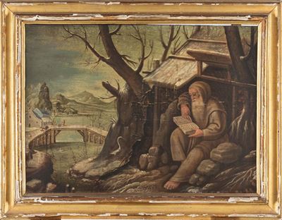 Paesaggio con Padre Eremita