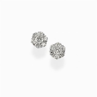 Orecchini in Oro Bianco 18k e Diamanti