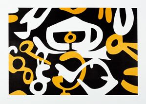 Yellow and white composition