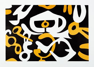Composizione Giallo e Bianco