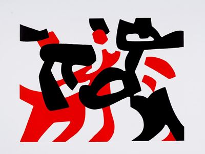 Composizione Rosso Nero