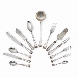 Silver 91 pieces table service