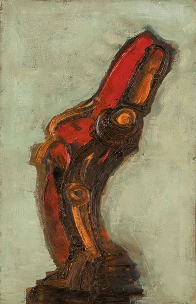 Senza titolo (1961), olio su tela