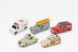 5 cars of different models