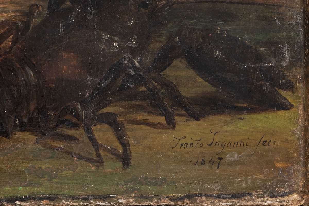 Francesco Inganni - L'uscita Dall'arca di Noè Dopo il Diluvio Universale