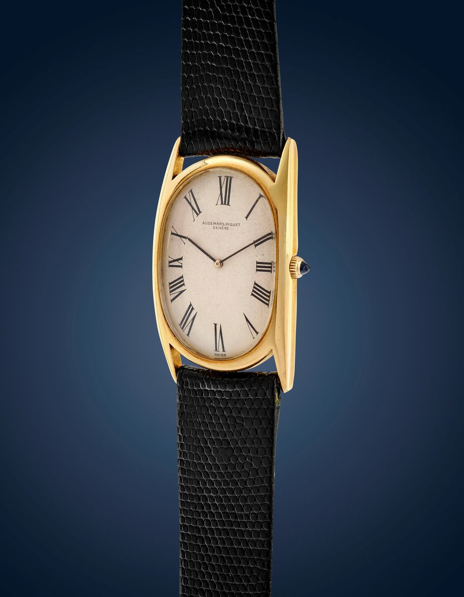 Audemars Piguet - Orologio Ellittico Allongé, anni ‘60, Oro 18k con Quadrante Argenté