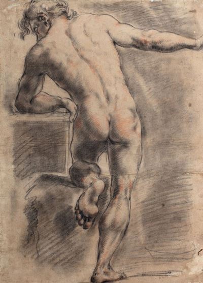 Nudo Virile di Spalle