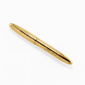 A 18K yellow gold plated stilo pen Columbus with box