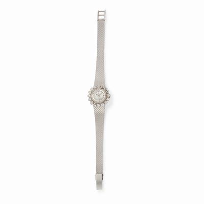Orologio in oro bianco 18K con diamanti