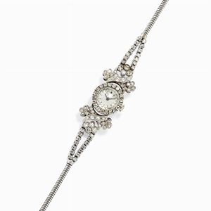 Orologio da donna in oro bianco 18k