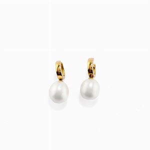 Orecchini in oro 18k e perle coltivate