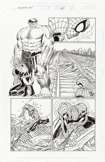Peter Parker: Spider-Man - Denial, matita e china su cartoncino Marvel