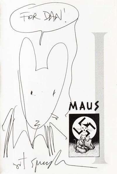 Disegno originale per 'Maus', biro su carta