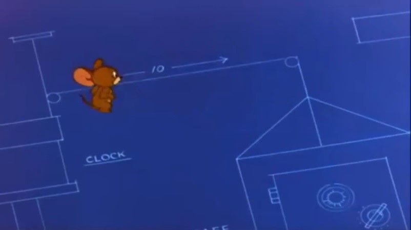 Joe Barbera - Designs On Jerry - Storyboard originale, matita su carta