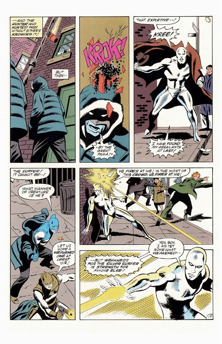 John Buscema - Marvel Fanfare: Silver Surfer, matita e china su cartoncino, 28 x 43 cm, 1990