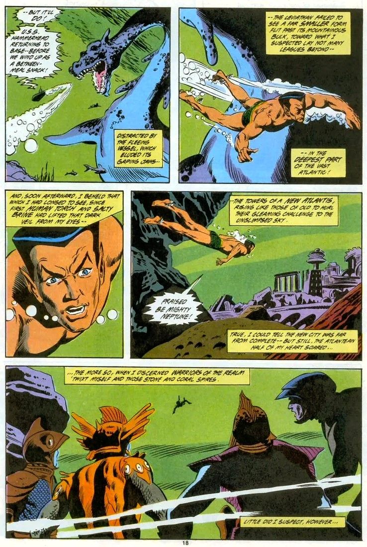 Rich Buckler - Saga of the Sub-Mariner - Rage and Remembrance, matita e china su cartoncino, 28 x...