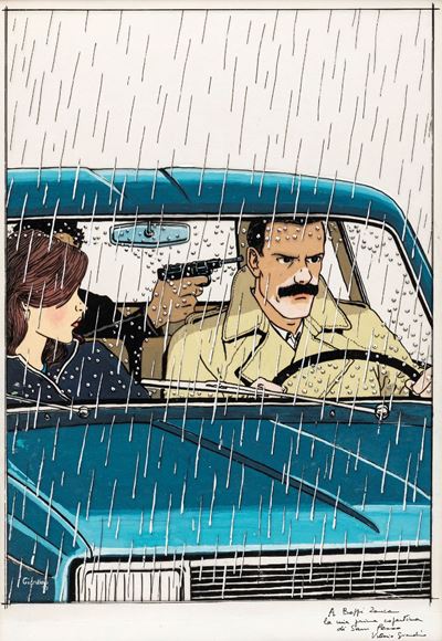 Sam Pezzo - Copertina per Il Mago, tempera su cartoncino, 1979