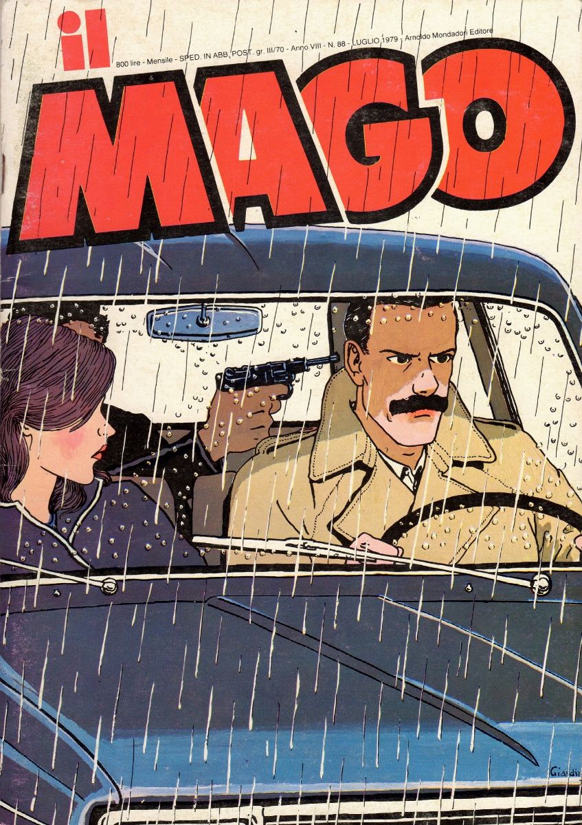 Vittorio Giardino - Sam Pezzo - Copertina per Il Mago, tempera su cartoncino, 1979