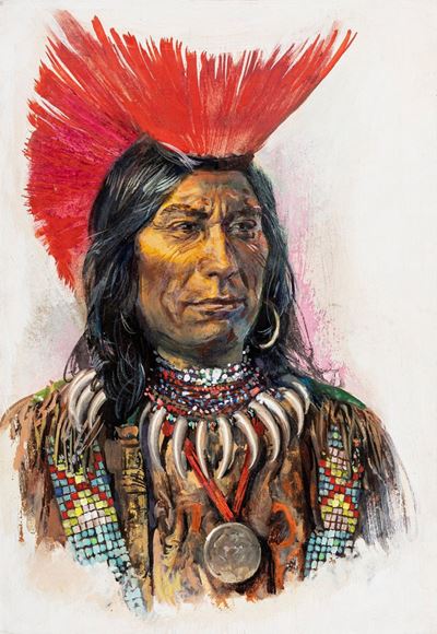 De Gaspari e Tempesti, Tecumseh, tempera su cartone