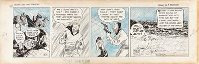 Terry and the Pirates - Mugg in a muddle, matita, china e acquerello su cartoncino