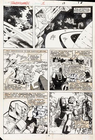 Ring of Hate!, matita, china e retino su cartoncino Marvel