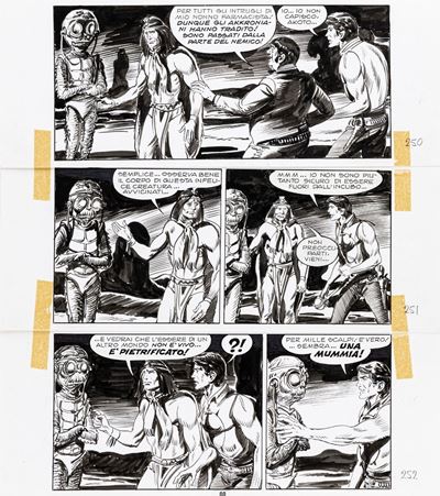 Zagor - Il Demone della Follia, matita e china su cartoncino