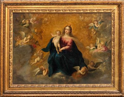 Madonna con Bambino in Gloria tra Angeli