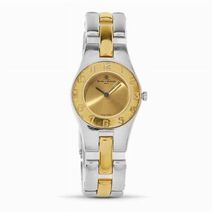 A stanley steel and gold Baume & Mercier "Linea" lady's wristwatch