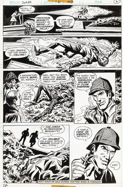 The Joker - Sherlock Stalks the Joker!, matita e china su cartoncino DC