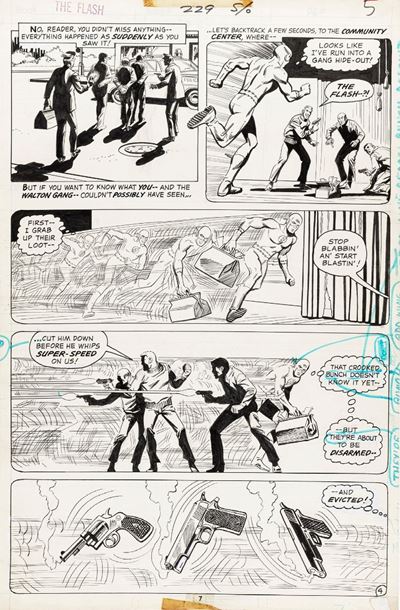 The Flash - The Rag Doll Runs Wild!, matita e china su cartoncino DC