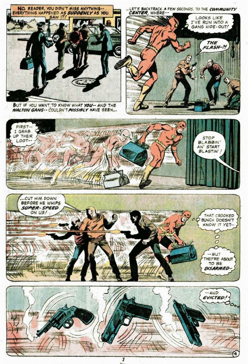 Irv Novick - The Flash - The Rag Doll Runs Wild!, matita e china su cartoncino DC
