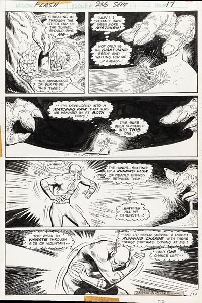 The Flash - Nowhere On The Face Of The Earth!, matita e china su cartoncino