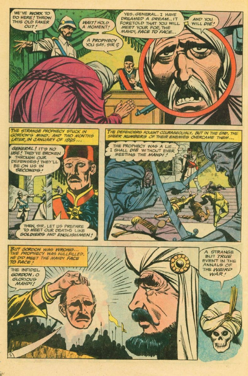 Romeo Tanghal - Weird War Tales - Gordon of Khartoum, matita e china su cartoncino