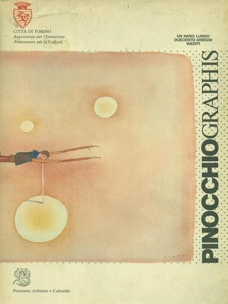 Jean-michel Folon - Pinocchio graphis, matita e acquerello su cartoncino